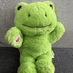 Build A Bear Mini Beans Spring Green Frog Plush 7 Inches