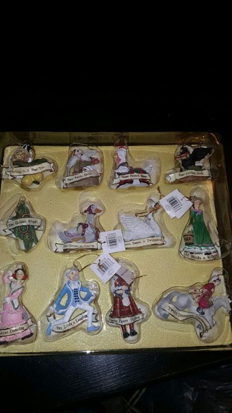 12 Days of Christmas Ornament Set