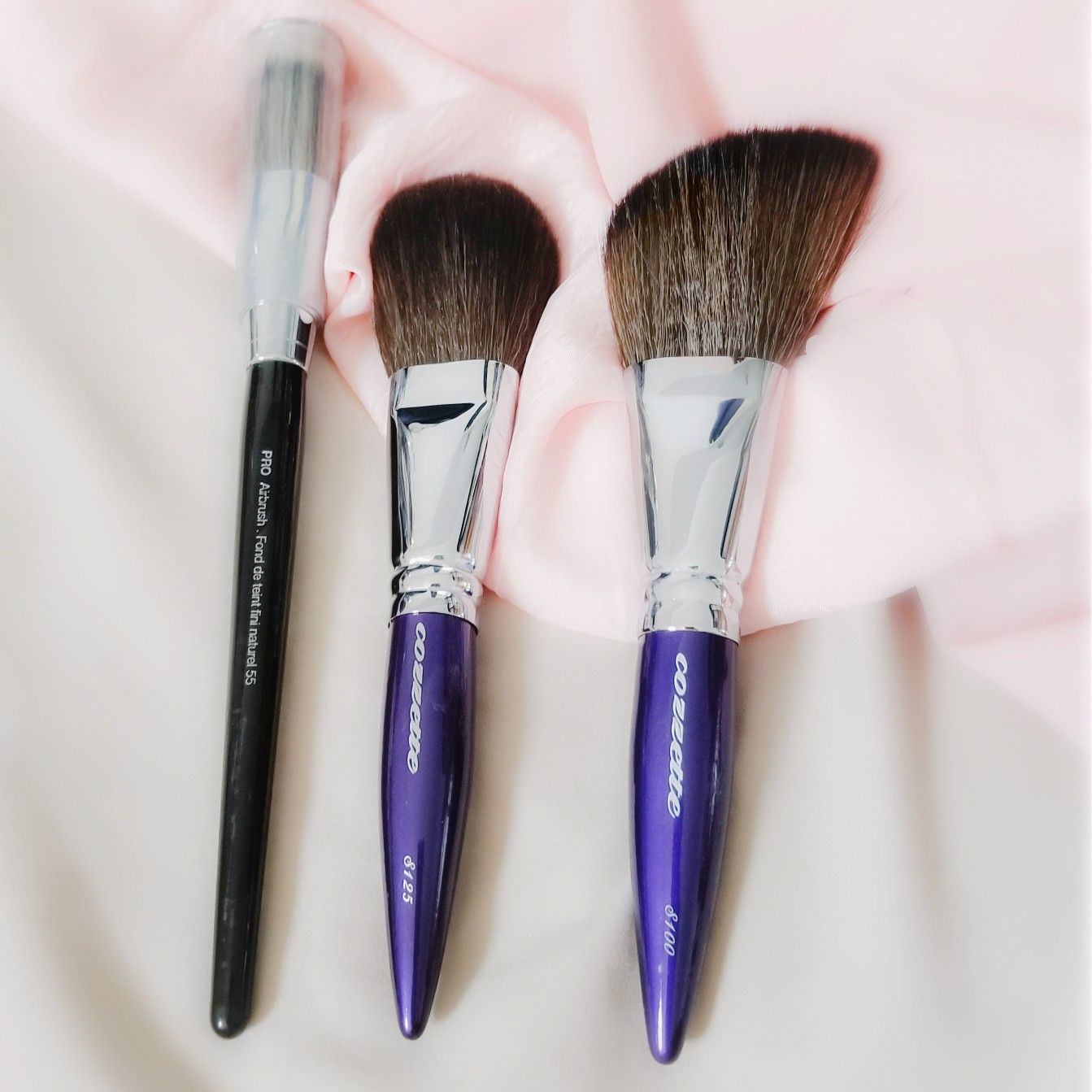 Cozzette Brushes S110 Angled Powder Purple series