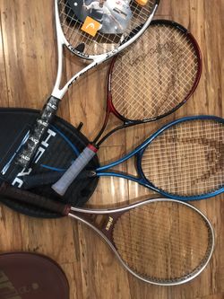 4 TENNIS RACKETS HEAD PRINCE $100