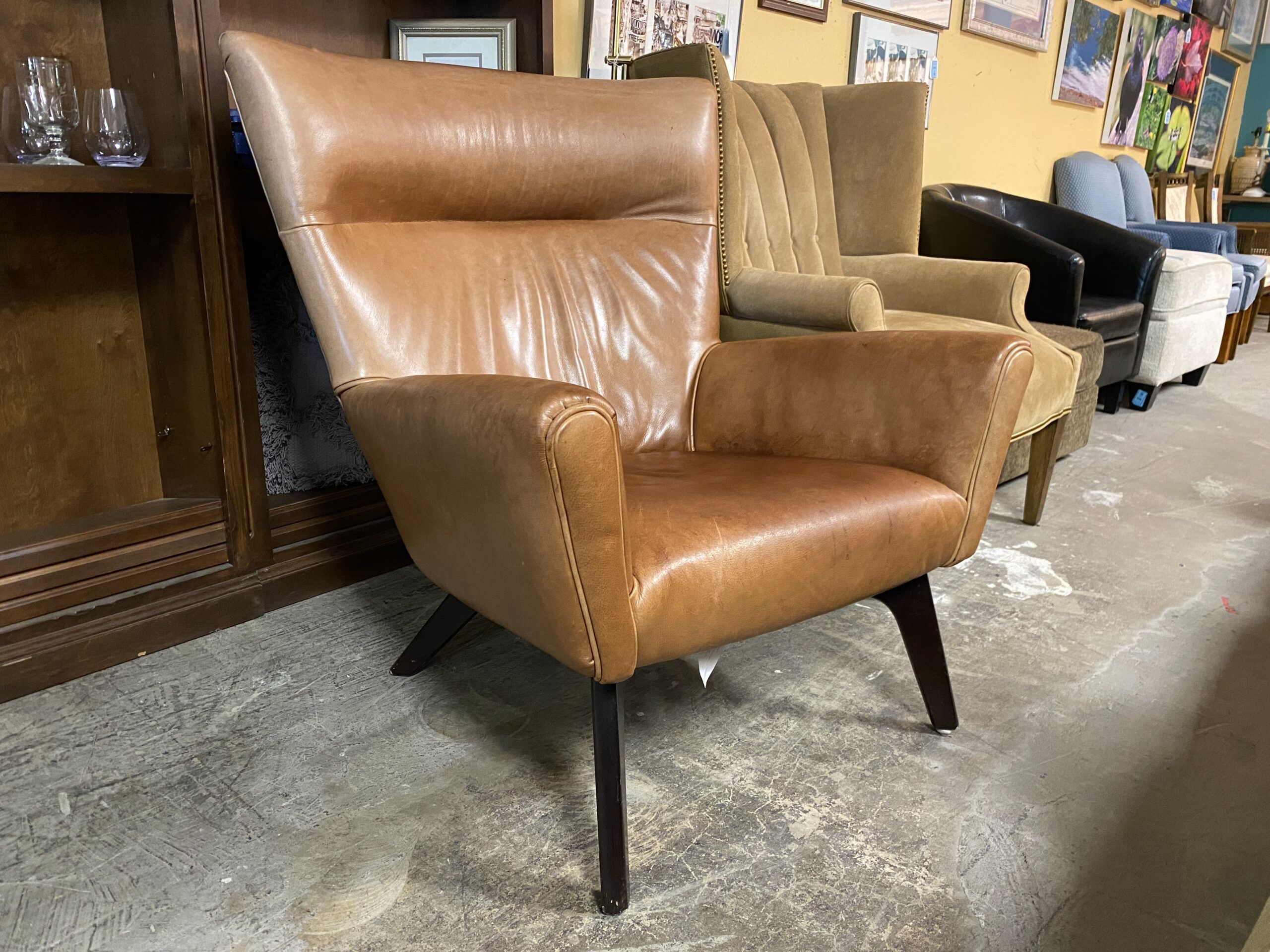 ROOM & BOARD Boden Brown Leather Chair