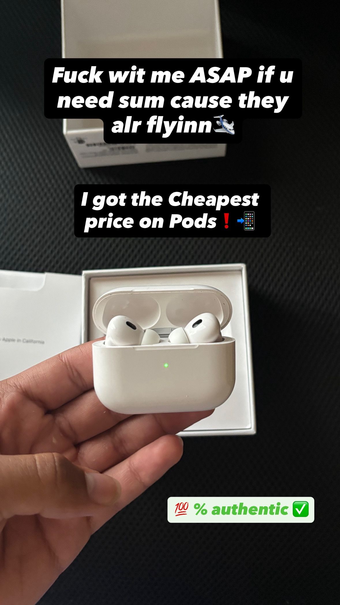 AirPod Pro 2(with active noise cancellation)