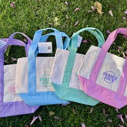Trader Joe’s Mini Totes - Pastel colors