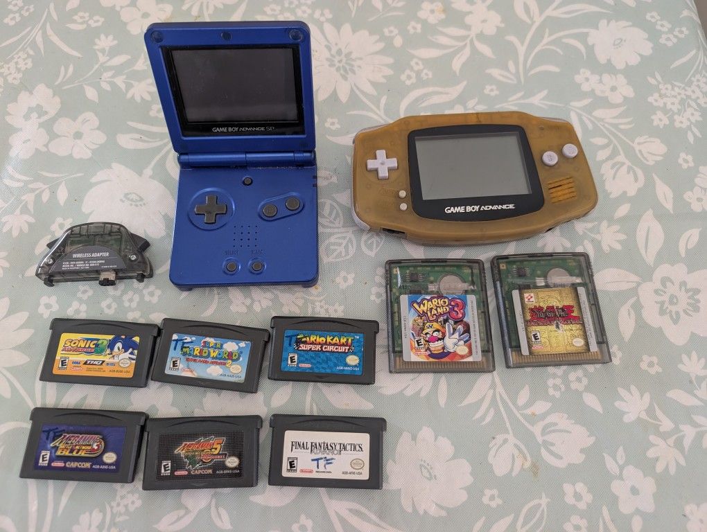 Gameboy SP And Gameboy Advance+ Games 