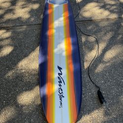 8ft Wavestorm Surfboard With Leash And Fins 