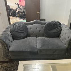 Grey 2 Piece Couch 