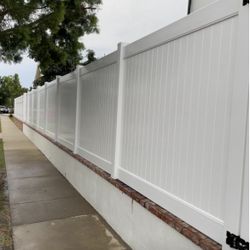White Vinyl Fence