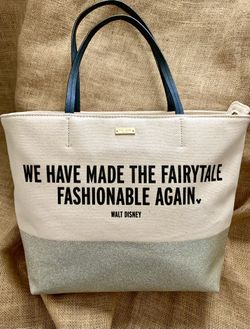 KATE SPADE/DISNEY Collection, QUOTE-CANVAS TOTE HANDBAG ~This Bag