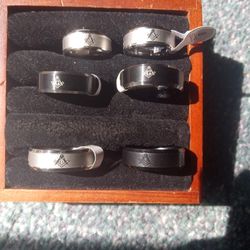  $10 each Masonic Lodge Rings Bands 