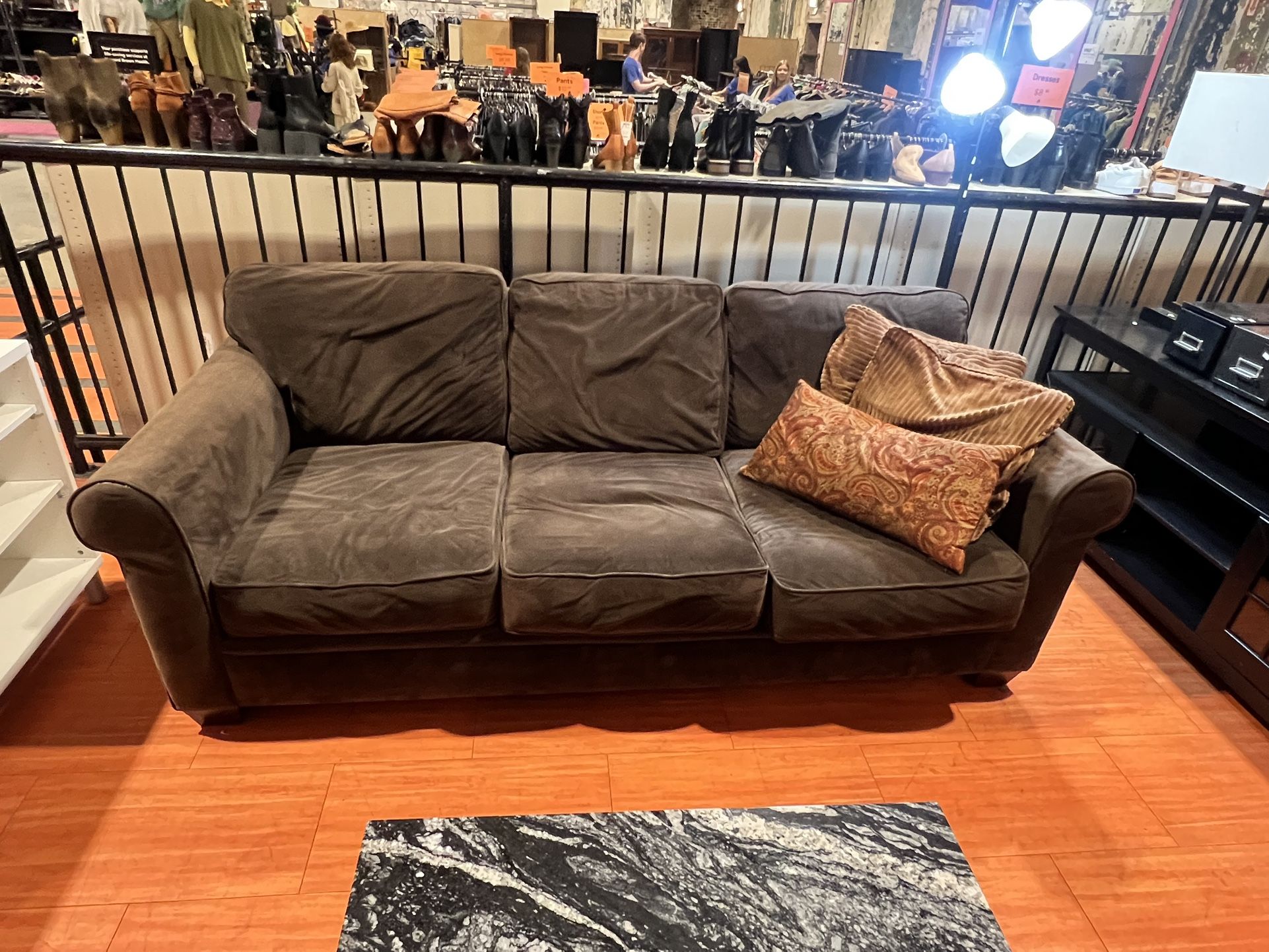 Brown 3-seat couch for local pickup