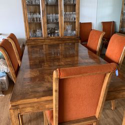 Estate Sale - Large Dining Room Table & Hutch