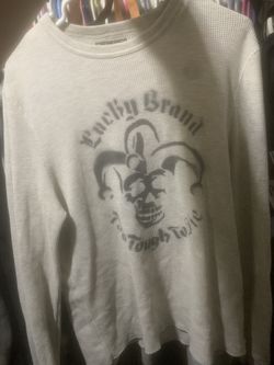 y2k skull jester thermal long sleeve