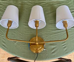 3 arm wall sconce