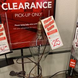 Clearance Desk And Lamps