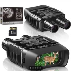 NEWBEA Night Vision Goggles Night Vision Binoculars for 100% Darkness, Digital Military Infrared Binoculars can Take Photo and Video, with 32G Memory 