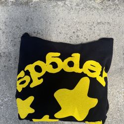 Beluga Yellow Sp5der Hoodie 