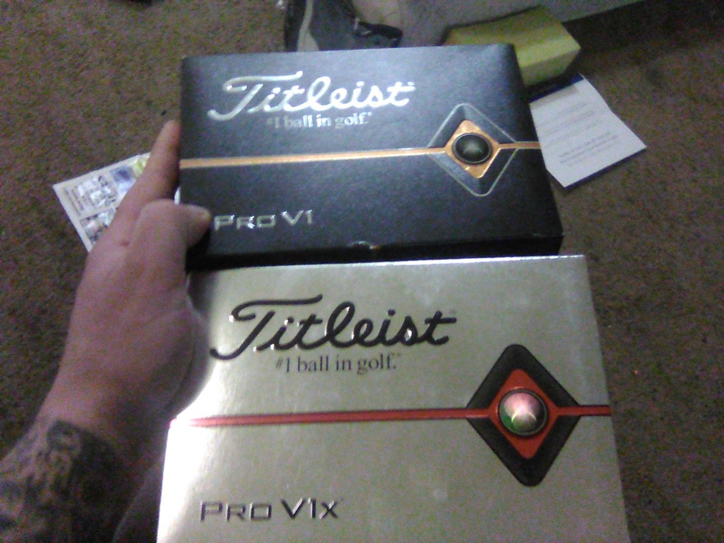 Titleist Pro V1 and Pro V1x