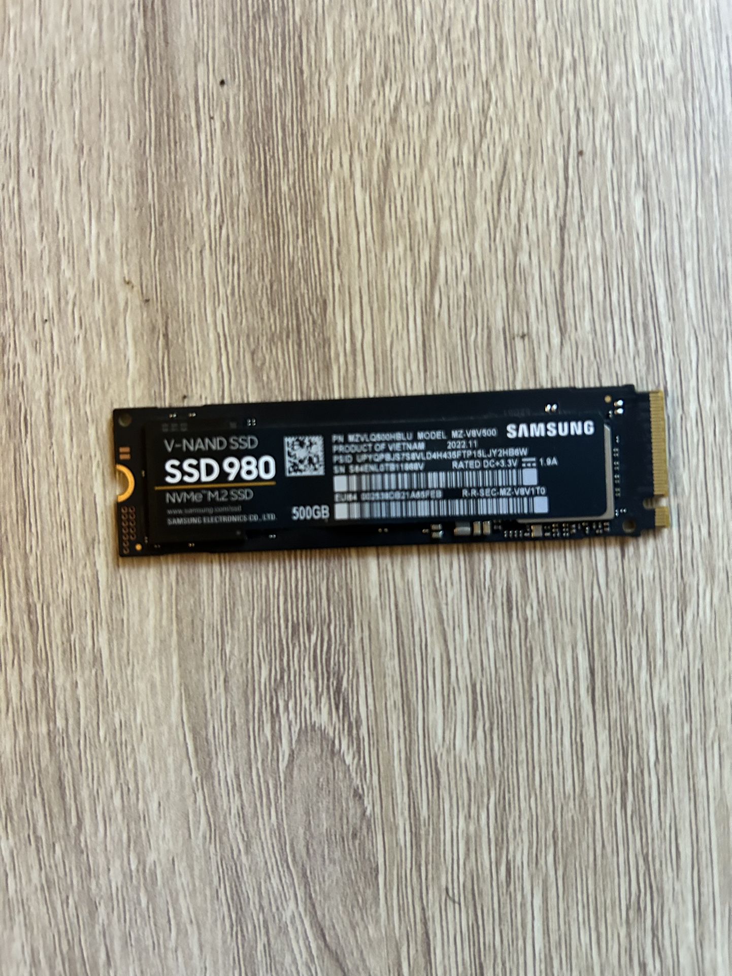 SSSD Card - Samsung V-NAND SSD 980