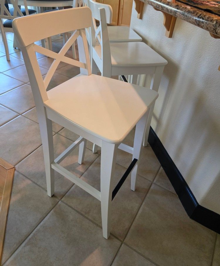3 Bar Stools - IKEA INGOLF