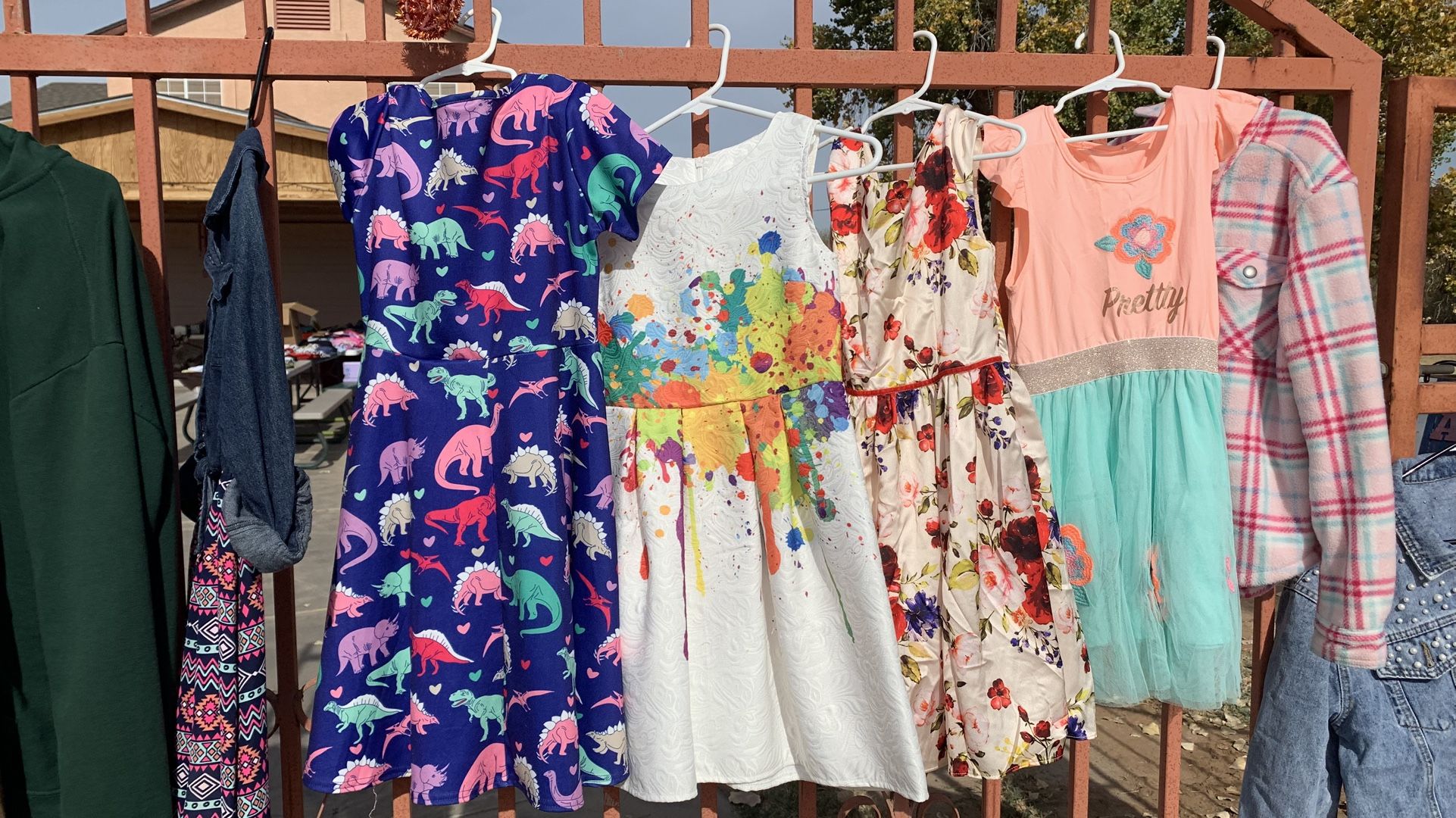 Girls Dresses Shoes And Paintings 