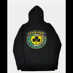 New Rare Diamond Supply Co Hoodie X House Of Pain Sweatshirt supreme Size Medium St. Patty's Coming ASAP