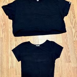 2 Cropped Tees For $8! 