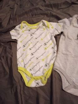 5 champion onsies 3-6 months