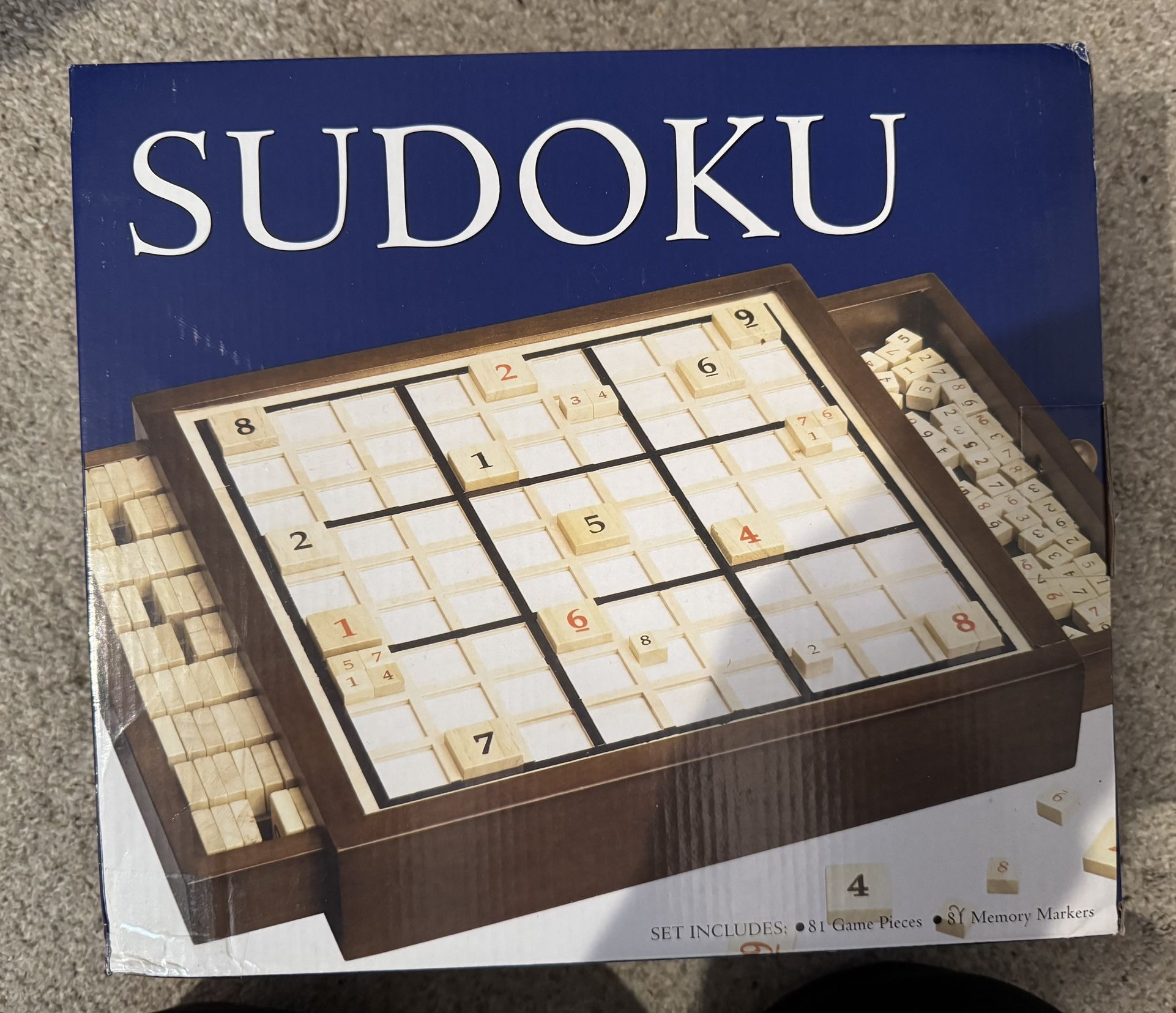 Wooden Sudoku Puzzle Board