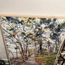 Wall art And Faux Plants Bundle 