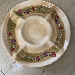 Ceramic 5 Divider Serving Plate