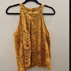 Size Large Mustard Blouse 