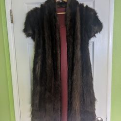 Russian Bear Fur Long Vest