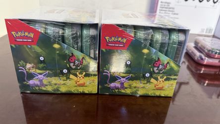 30th celebration sealed mini tin display Pokemon