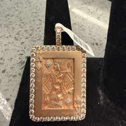14KT Rose Gold King Of Diamonds Pendant 34145-3