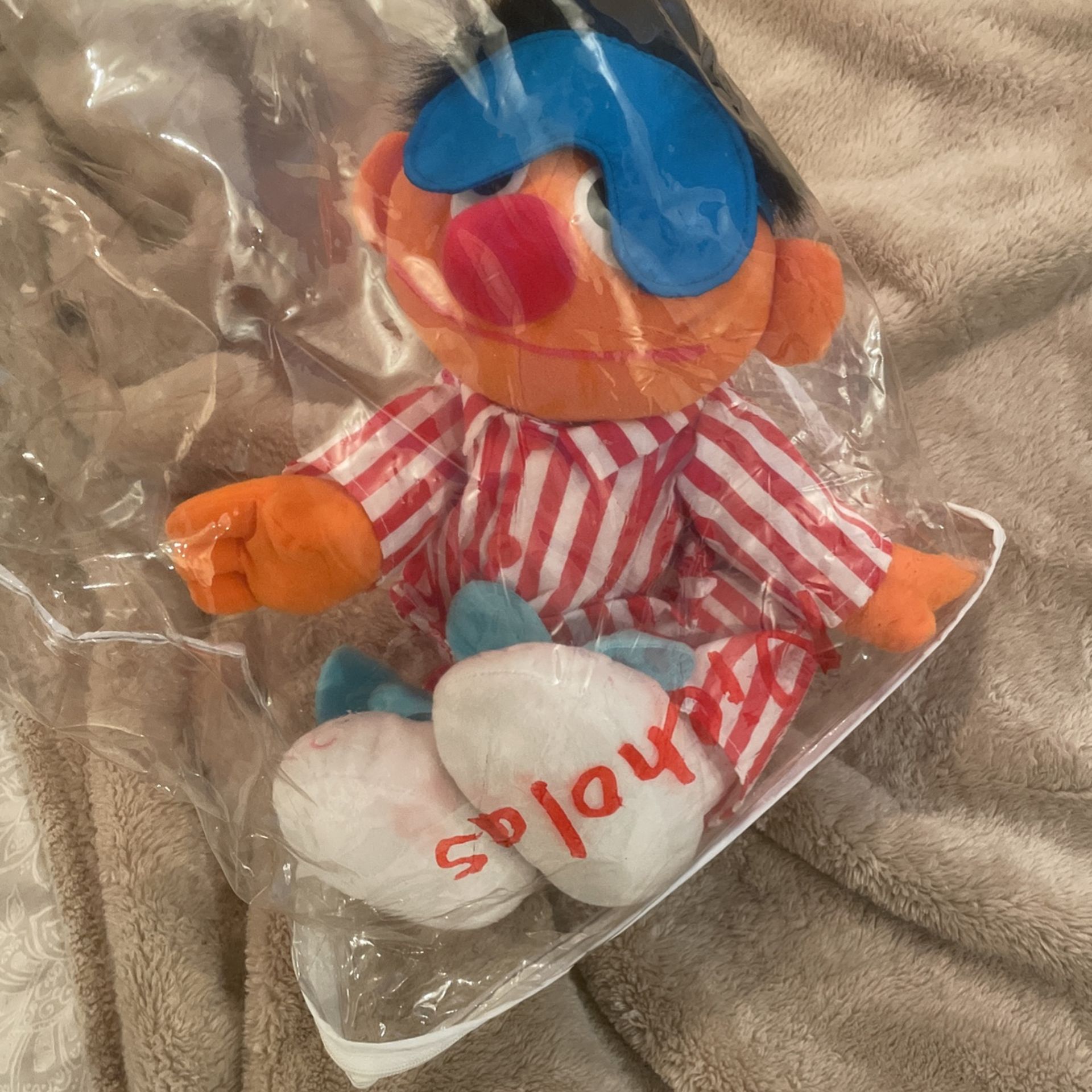 1997 Vintage Battery Operated Pajama Earnie (Sesame Street)