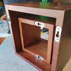 Square Wood Decorative Shelves Set Of Two