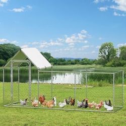 Clearance! Outdoor Chicken Pen with Waterproof and Anti-UV Cover