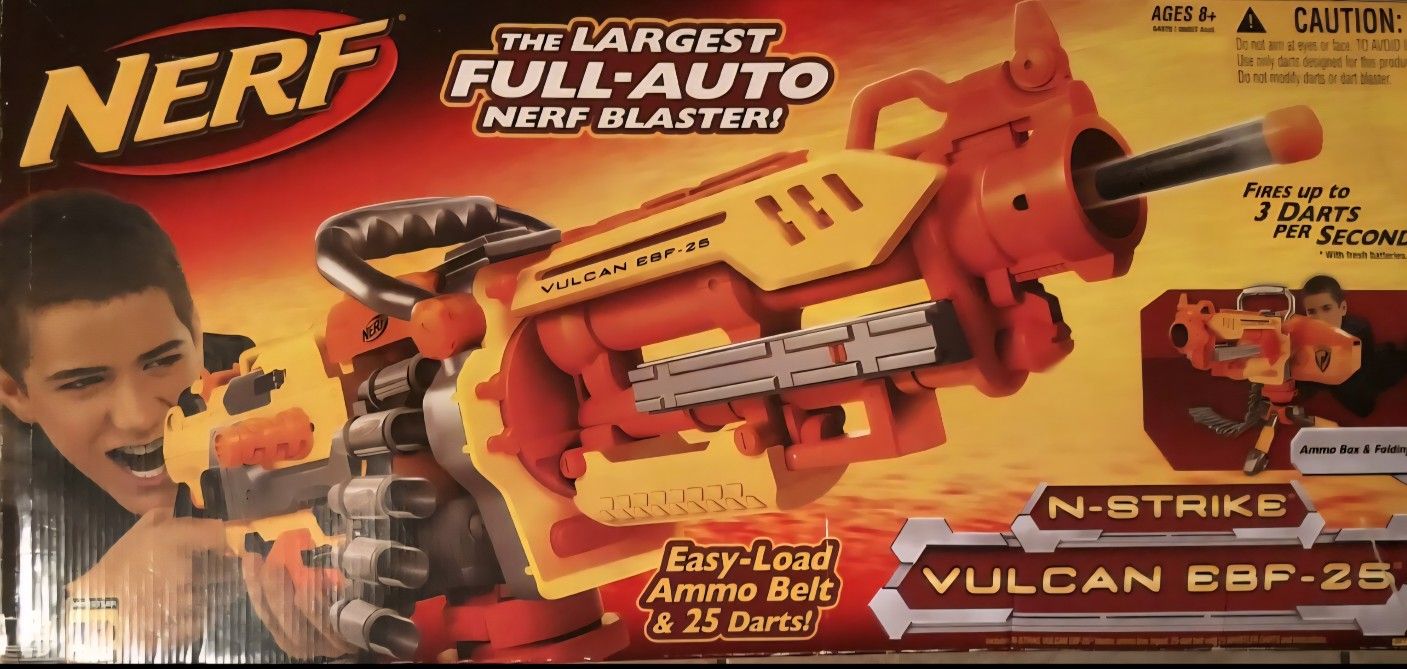 NERF NStrike Vulcan Belt Fed EBF-25 Dart Blaster