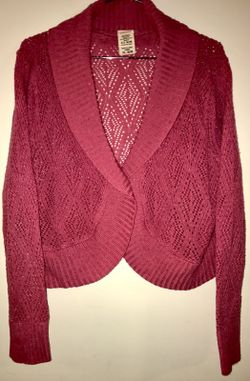 XL 16-18 Pretty Pink Sparkling knitted 1-button cardigan/sweater