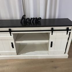 Farm House Home Entertainment Console Furniture Tv Stand