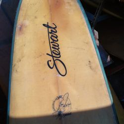 2/3 Of A Stewart Longboard Surfboard 