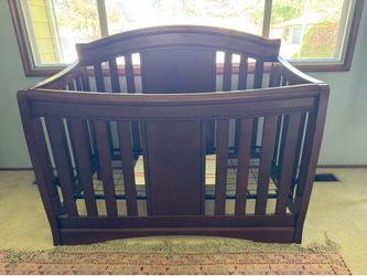 Heavy Wood Crib NO Mattress