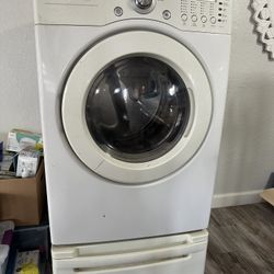 LG Gas dryer with pedastal 