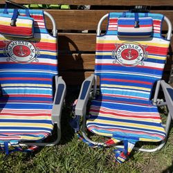 Pair of Tommy Bahama Beach Chairs 