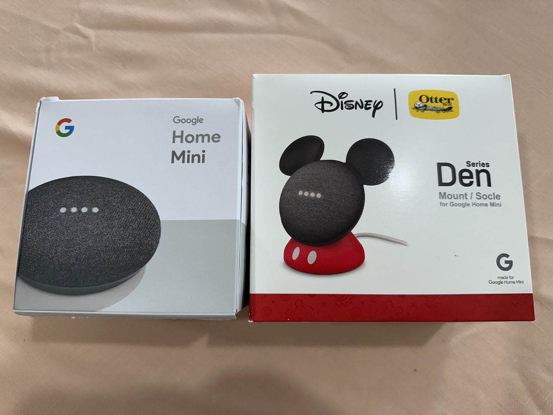 Google Home Mimi Charcoal Grey & Disney Mickey Mouse OtterBox den Series