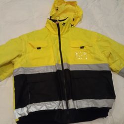 High Visibility Bomber Weatherproof Jacket