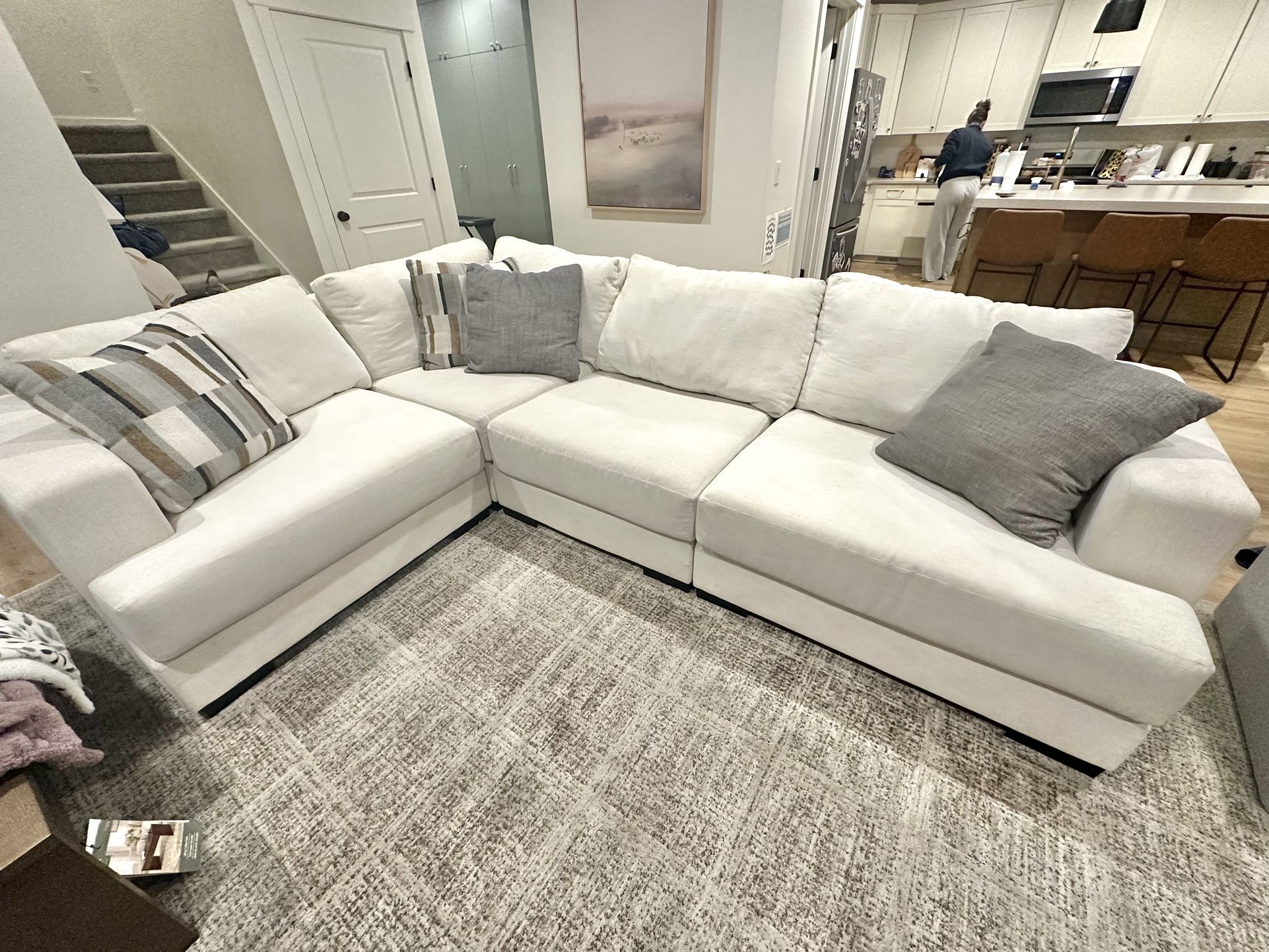 	“RC Willey Cream Sectional – $850 OBO (Super Comfy, Retail $3K+)