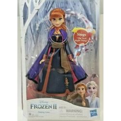 Disney Frozen 2 Signing Anna Doll New In Box Hasbro Rare