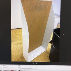 Big Metal And Wood Box Tray Thing