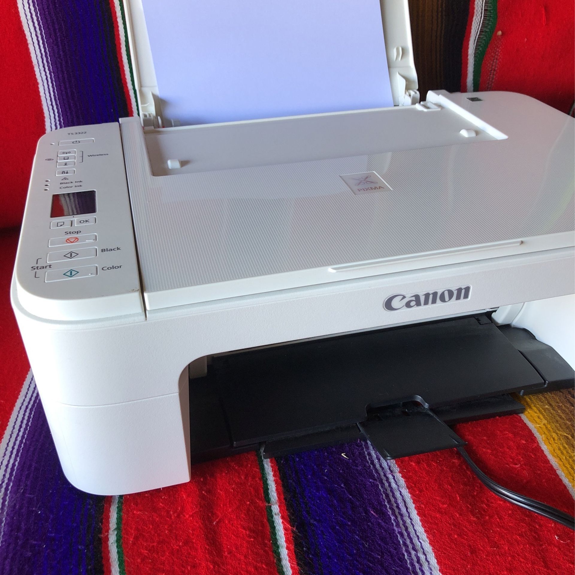 Canon TS3322 Wireless All In One Printer deals - White